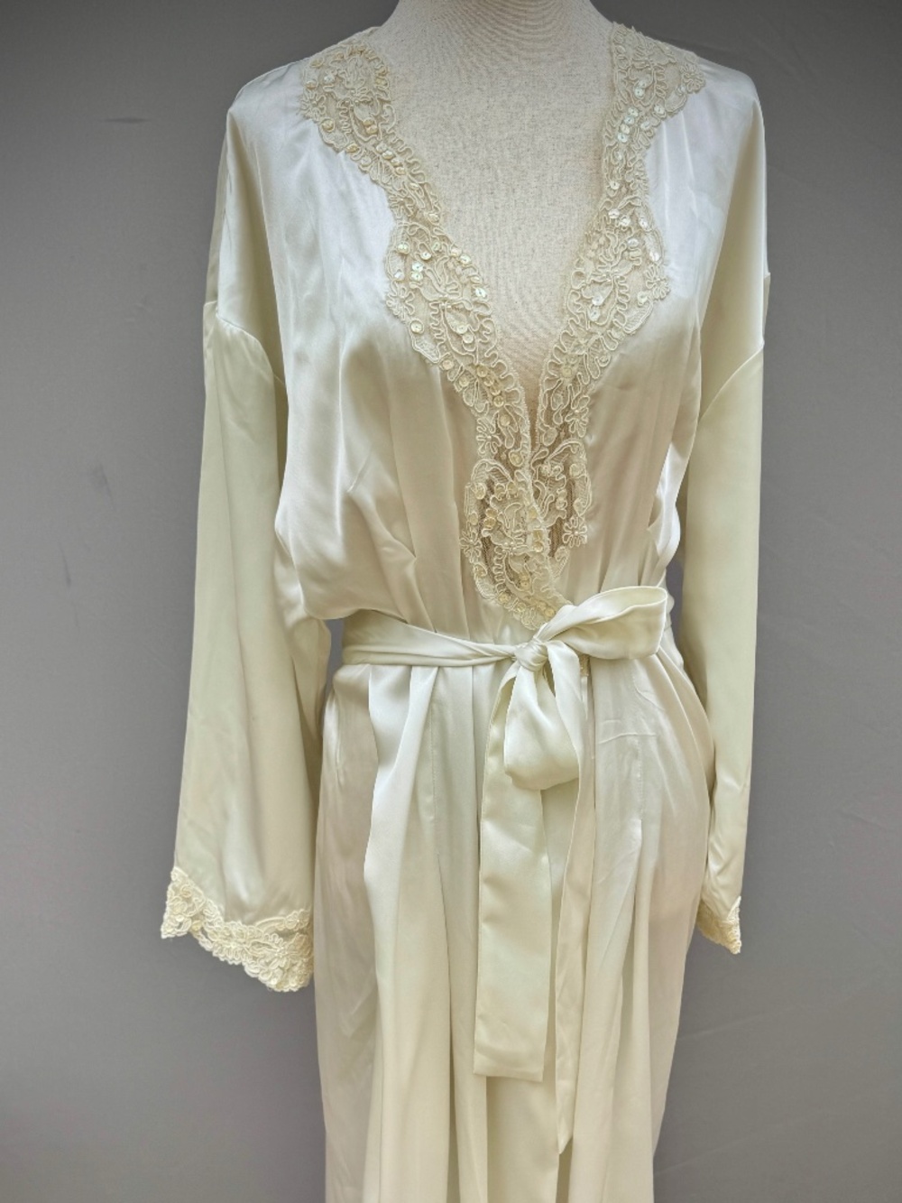 Vintage Silky Embellished Robe